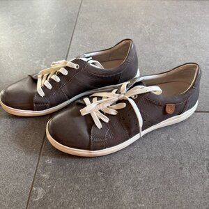 Josef Seibel grey leather sneakers